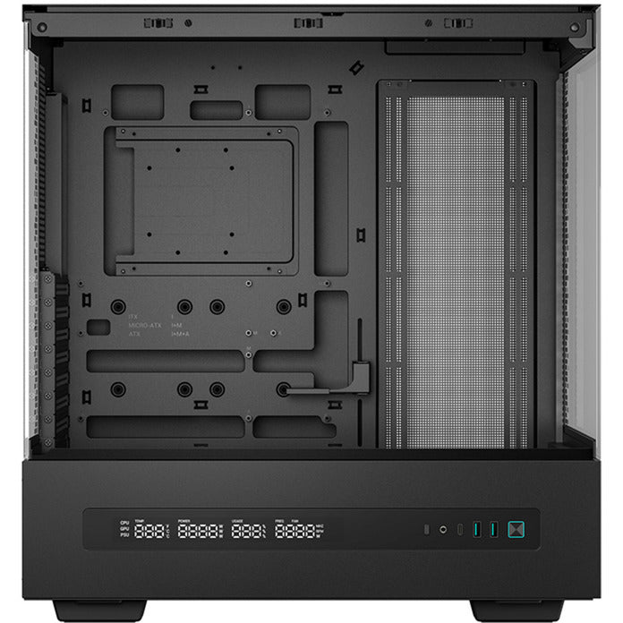 Deepcool ch690 digital midi tårnhus (sort | 2x USB-A | 1x USB-C | hærdet glas)