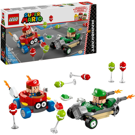 Lego super mario 72034 mario kart baby mario vs Baby Luigi