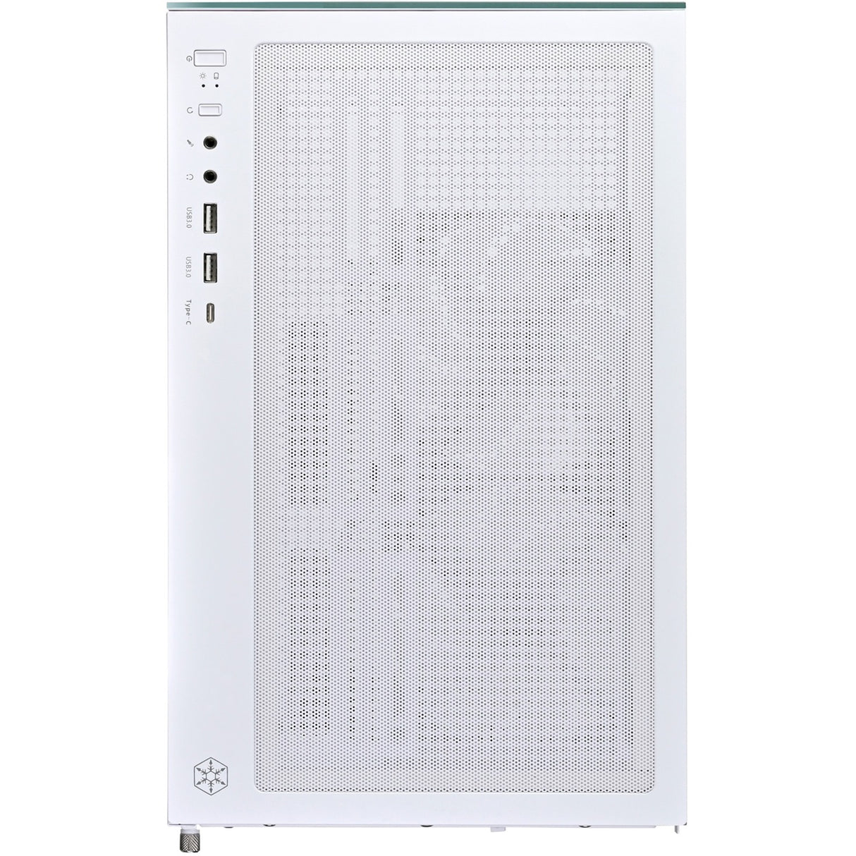 Silverstone lucid 04 mini tårnhus (hvid | 2x USB-A | 1x USB-C | RGB | hærdet glas)