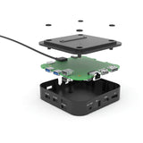 I-tec USB-C HDMI DP-dockingstation med strømforsyning 65W + universaloplader 77 W (sort)