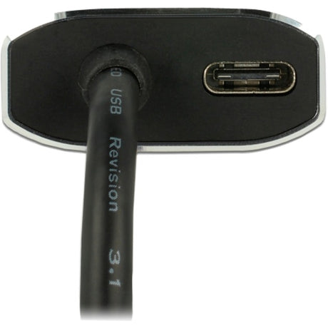 Delock USB-C (han) > mini skærmport (hun) med PD-funktionsadapter (mørkegrå, 0,2 meter)