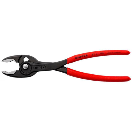 Knipex greb foran | længde 200 mm | poleret plastkappe | sort fosfateret | 1 stk - 82 01 200 - 82 01 200