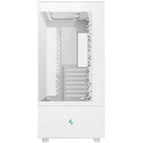Deepcool ch690 digital midi tårnhus (hvid | 2x USB-A | 1x USB-C | hærdet glas)