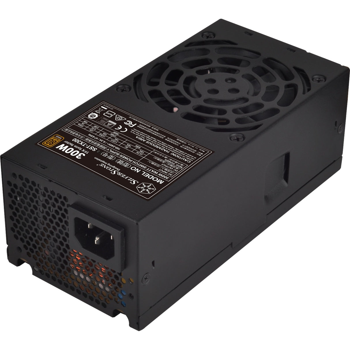 Silverstone tfx tx300 300 watt strømforsyning (sort)