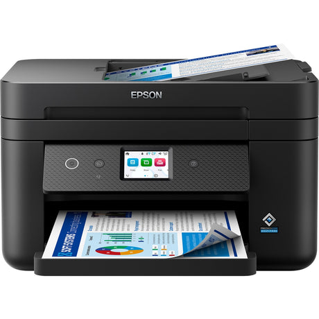 Epson workforce wf-2960dwf alt-i-en inkjetprinter med faxfunktion (sort, scan, kopi, fax, LAN, Wi-Fi)