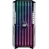 Cooler master haf 700 evo stort tårnhus (grå | 4x USB-A | 1x USB-C | RGB | hærdet glas)