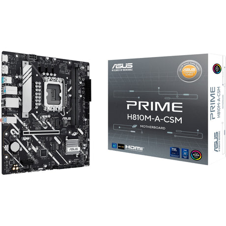 Asus Prime H810M-A-CSM Socket 1851 bundkort (RAID, GB-LAN, lyd, µATX)