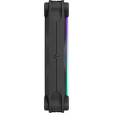 Fractal design momentum 12 rgb kabinet blæser (sort, 120 x 120 x 25 mm, pwm)