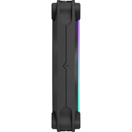 Fractal design momentum 12 rgb kabinet blæser (sort, 120 x 120 x 25 mm, pwm)