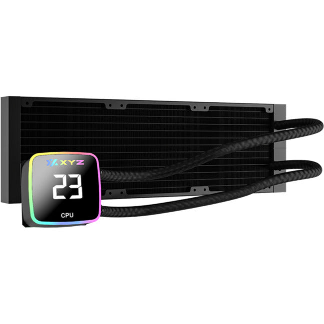 Xyz pc gear aquapulse aio 360 vandkøling (sort, argb, pwm)
