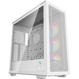 Deepcool morpheus midi tårnhus (hvid | 4x USB-A | 1x USB-C | RGB | hærdet glas)