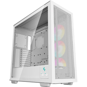 Deepcool morpheus midi tårnhus (hvid | 4x USB-A | 1x USB-C | RGB | hærdet glas)