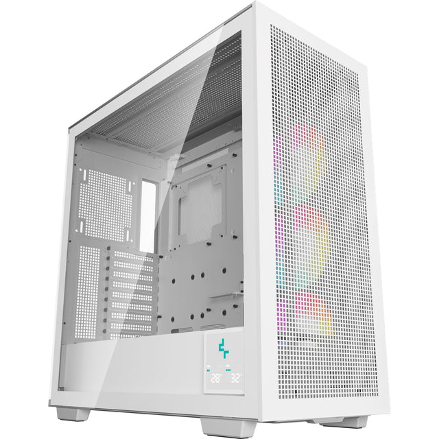 Deepcool morpheus midi tårnhus (hvid | 4x USB-A | 1x USB-C | RGB | hærdet glas)