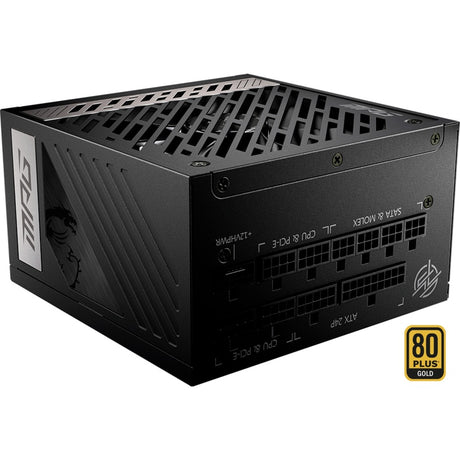 Msi MPG A1000G PCIe5 modulær 1000 watt strømforsyning (sort, 1x 12V-2x6, 6x PCIe)
