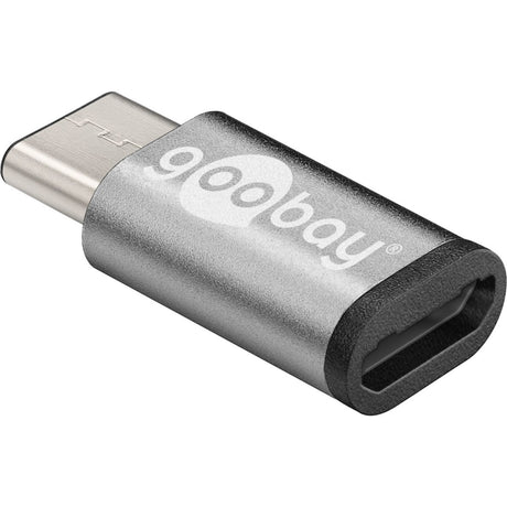 Goobay USB-C > USB Micro-B 2.0-adapter (grå)