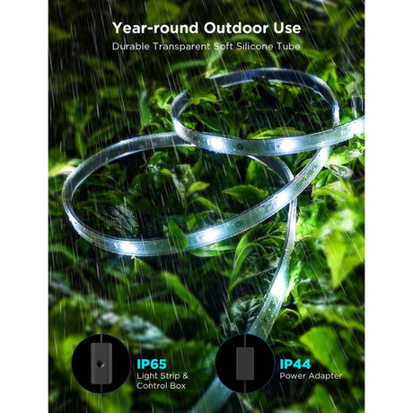 Govee smart udendørs LED strip - 10 meter ip65 - rgbicww - app kontrol - alexa google