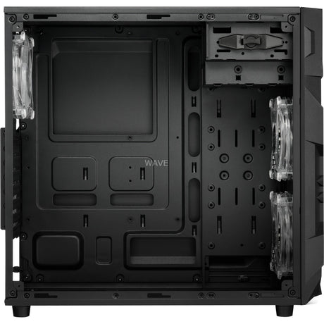 Sharkoon vg7-w rgb midi tårnhus (sort | 2x usb-a | rgb | vindue)