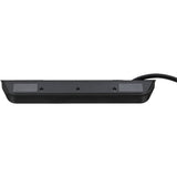 Brennerstuhl ®estilo hjørne tilslutningsboks med USB-opladningsfunktion 4-vejs 2x beskyttelsesstik 2x euro sølv sort
