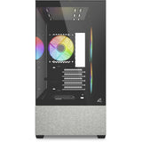 Sharkoon mk7 argb mini tårnhus (sort | 2x USB-A | 1x USB-C | RGB | hærdet glas)