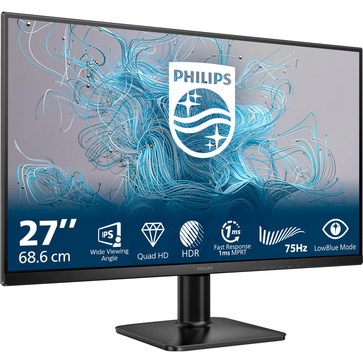 Philips 27e2n1500l 27 skærm (sort, HDMI, skærmport)