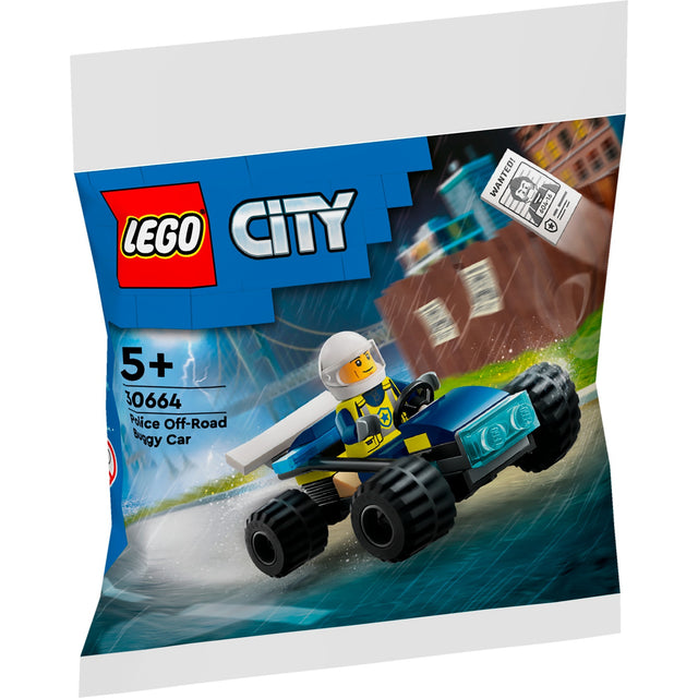 Lego city - konstruktionslegetøj til politigård buggy (30664)