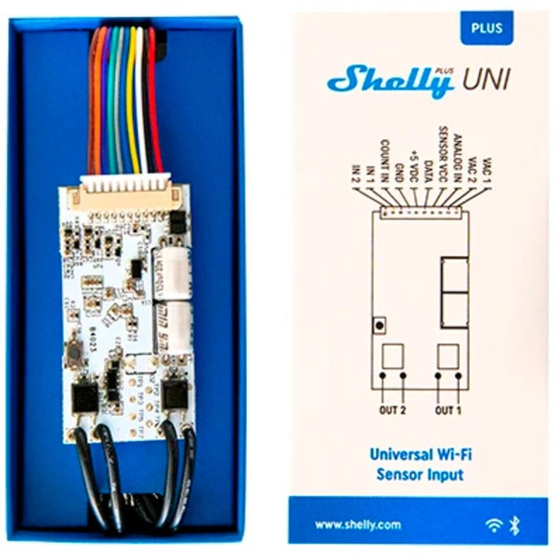 Shelly plus uni besturingsmodule