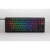 Ducky one 3 klassisk tkl rgb mekanisk tastatur (sort, us-layout (qwerty), cherry mx speed silver, 80% (tkl), rgb lysdioder, double-shot pbt, hot-swappable, quack mekanik)