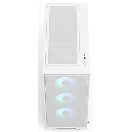 Fractal design pop 2 air rgb midi tower behuizing (wit | 1x usb-a | 1x usb-c | rgb | tempered glass)