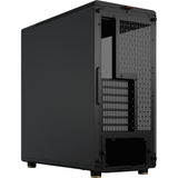 Fractal design nord midi tårnhus (sort træ farve | 2x USB-A | 1x USB-C | hærdet glas)