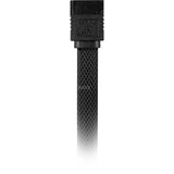 Sharkoon sata iii 90° ærmekabel (sort, 0,3 meter)