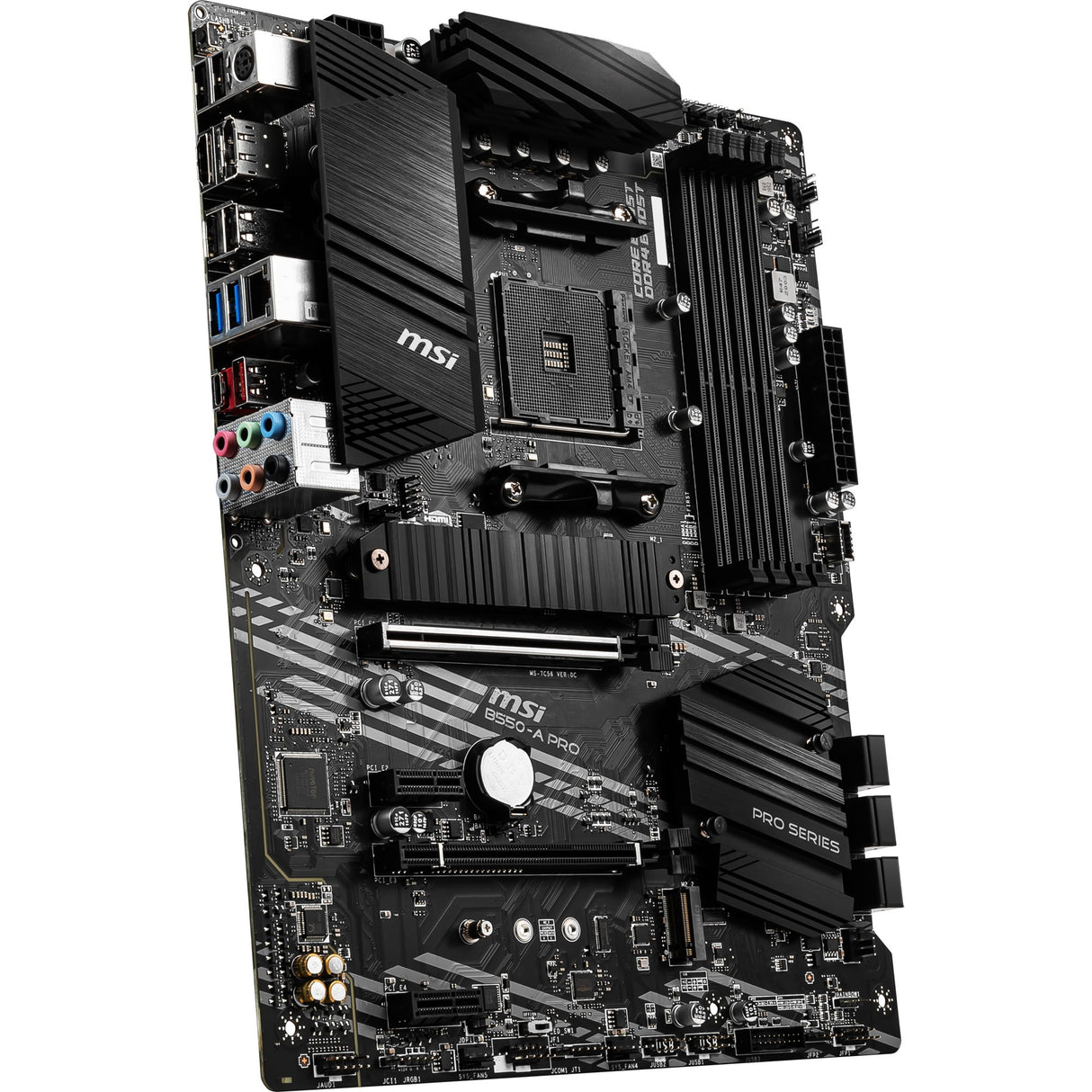 MSI B550-A Pro Socket AM4 bundkort (sort, RAID, GB-LAN, lyd, ATX)