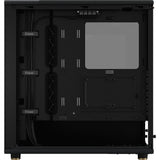 Fractal design nord midi tårnhus (sort træ farve | 2x USB-A | 1x USB-C | hærdet glas)
