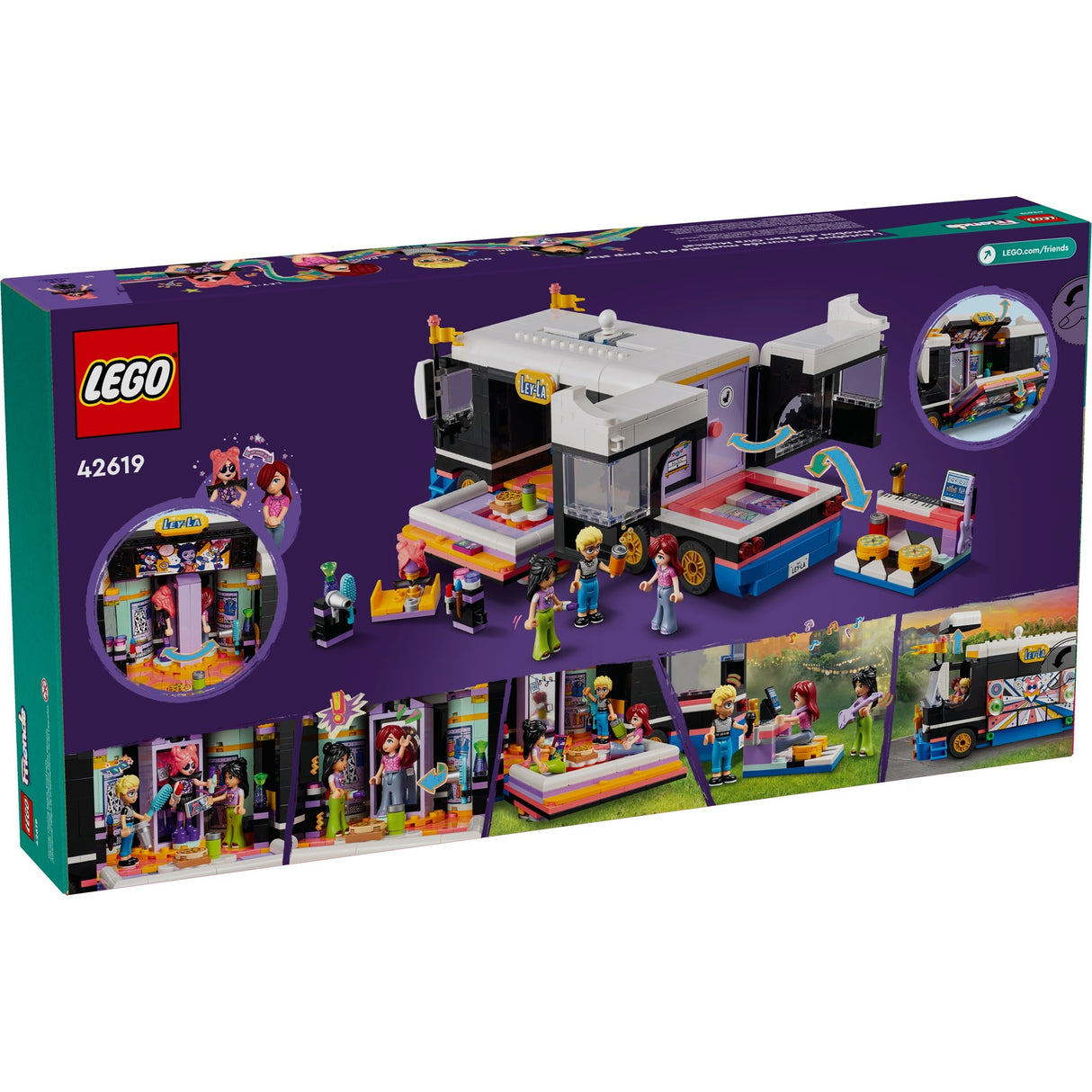 Lego friends - popstjerne tour bus byggelegetøj (42619)
