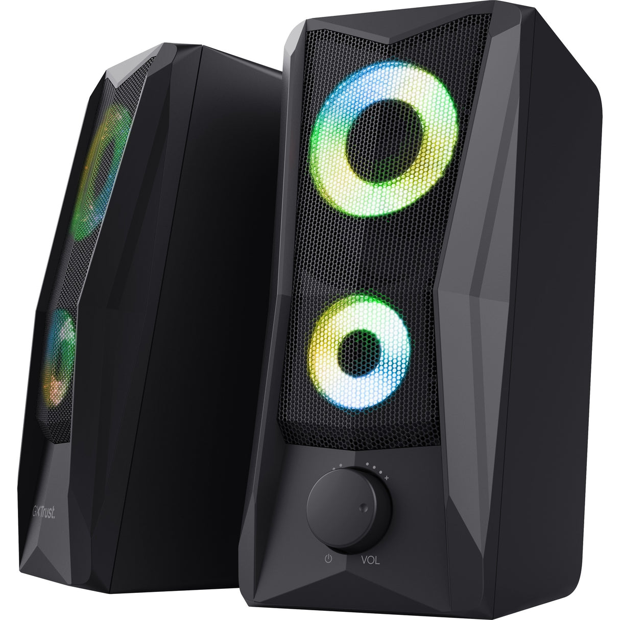 Trust GXT 606 JAVV RGB Illuminated 2.0 højttalersæt pc-højttaler (sort)