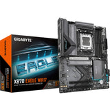 Gigabyte x870 eagle wifi7 socket am5 bundkort (sort grå, raid, 2,5 gb-lan, wi-fi 7, bt, lyd, atx)