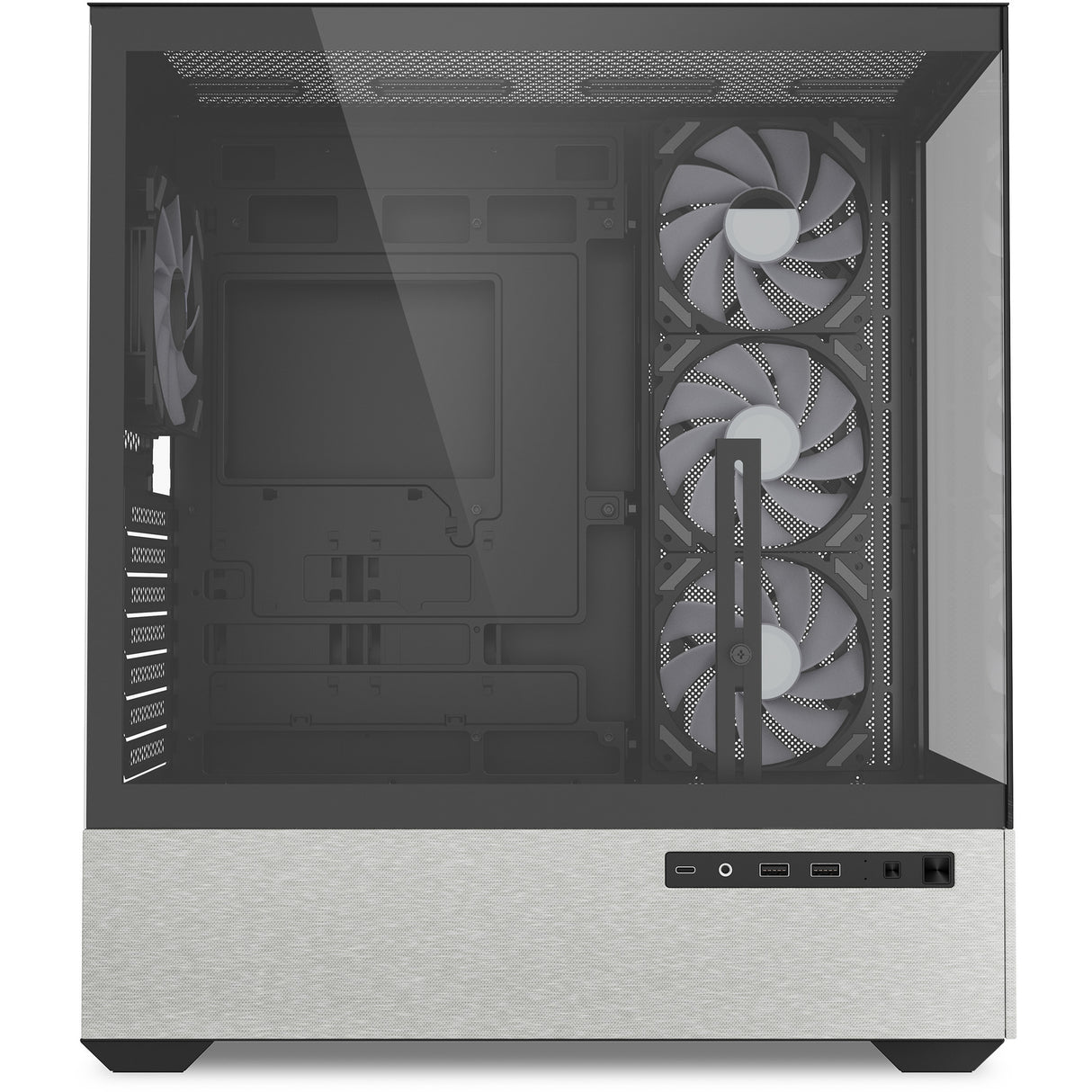 Sharkoon ak7 argb midi tårnhus (sort | 2x USB-A | 1x USB-C | RGB | hærdet glas)