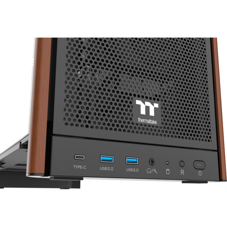 Thermaltake S370 WS MIDI Tower-hus (sort | 2x USB-A | 1x USB-C | hærdet glas)