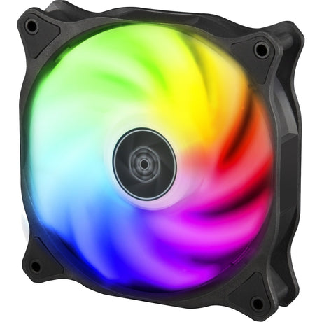 Silverstone air blazer 120r rgb case ventilator (sort, 120 x 25 x 120 mm, pwm)