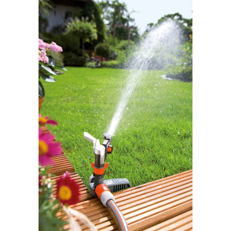 Gardena premium pulserende sektor og cirkulær sprinkler (grå orange, 8136-20)