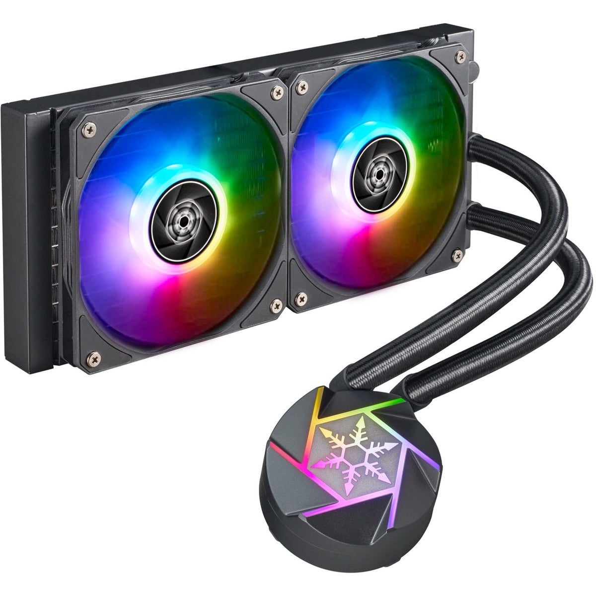 Silverstone vida 240 slim vandkøling (sort)