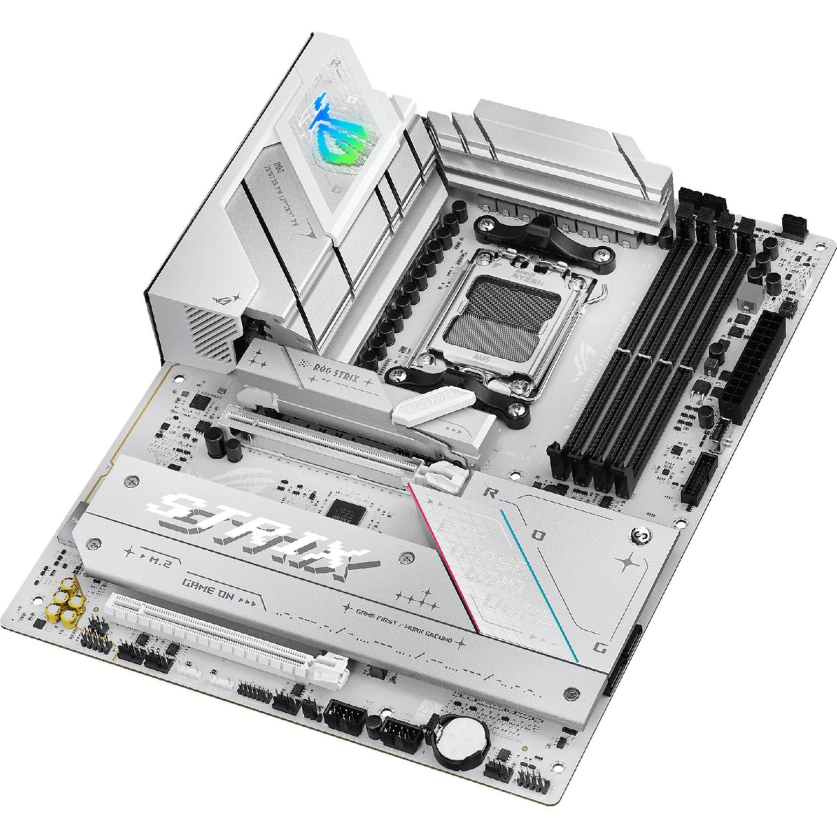 Asus ROG Strix B850-A Gaming Wi-Fi Socket AM5 bundkort (hvid, 2,5 GB-LAN, Wi-Fi 7, BT, lyd, ATX)