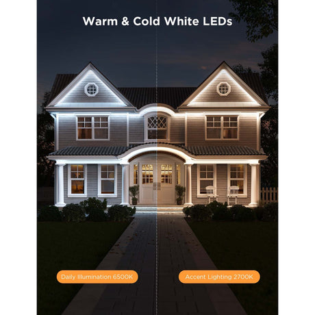 Govee smart udendørs LED strip - 10 meter ip65 - rgbicww - app kontrol - alexa google
