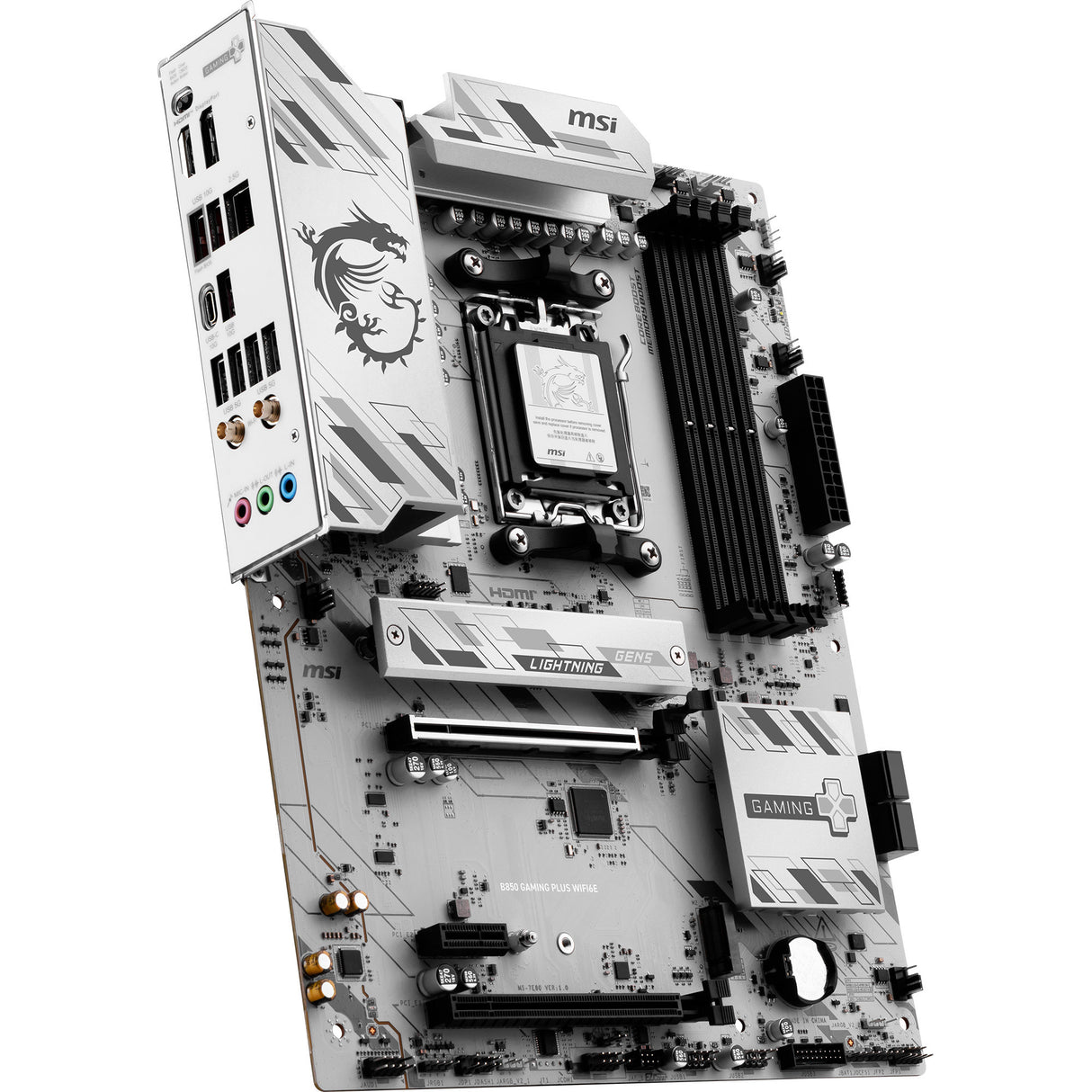 MSI B850 Gaming Plus WiFi 6E Socket AM5 bundkort (RAID, 2,5 GB LAN, WiFi 6E, BT, lyd, ATX)