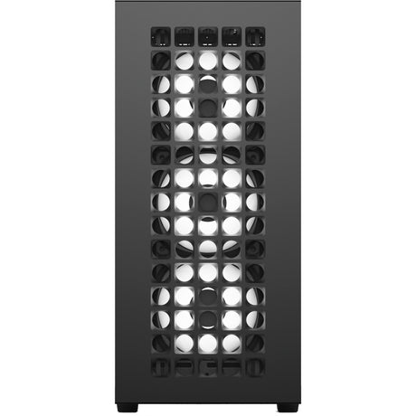 Aerocool b502a midi tårnhus (sort | 2x USB-A | 1x USB-C | RGB)
