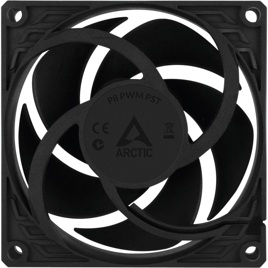 Arctic p8 pwm pst case ventilator (sort, 80 x 80 x 25 mm)