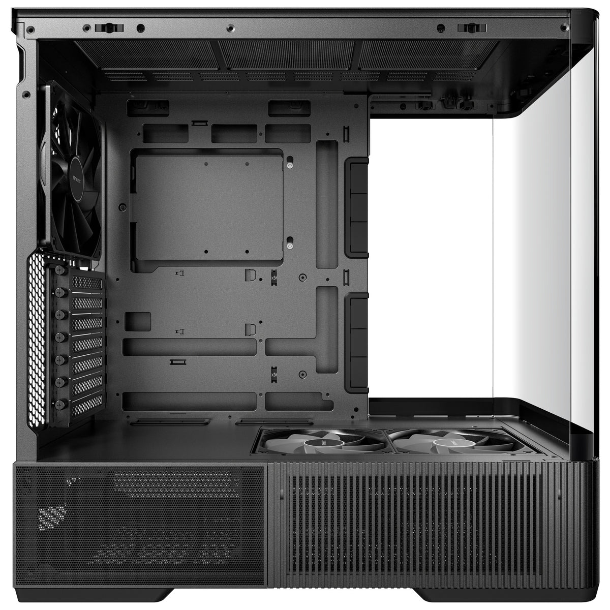 Antec c6 curve air midi tårnhus (sort | 2x USB-A | 1x USB-C | hærdet glas)
