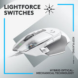 Logitech g502 x gaming mus (hvid, 100 - 25.600 dpi)