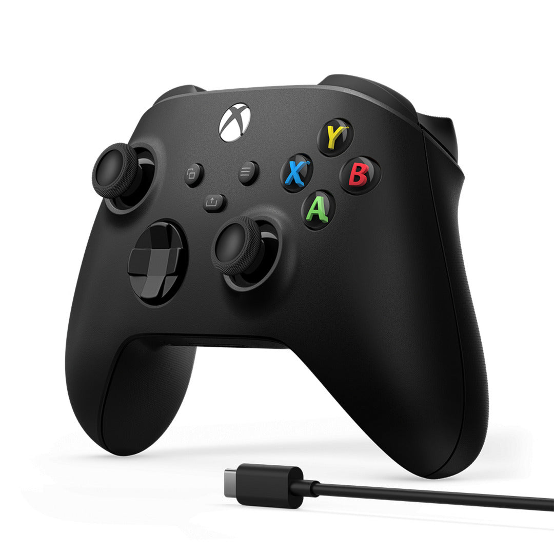 Microsoft Xbox Wireless Controller + USB-C-kabel (sort, inkl. USB-C-kabel | PC, Xbox One, Xbox Series X, Xbox Series S)