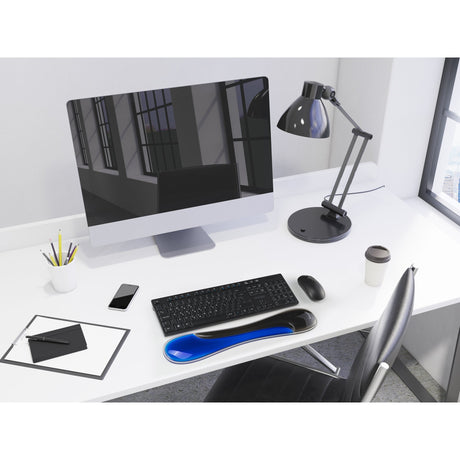 Kensington slim duo gel tastatur håndledsstøtte håndledsstøtte (blå sort)