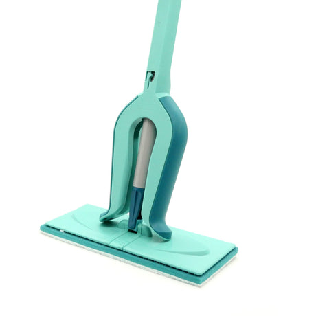 Leifheit picobello gulvvisker s micro duo med håndtag - 27 cm viskebredde - turkis - grå